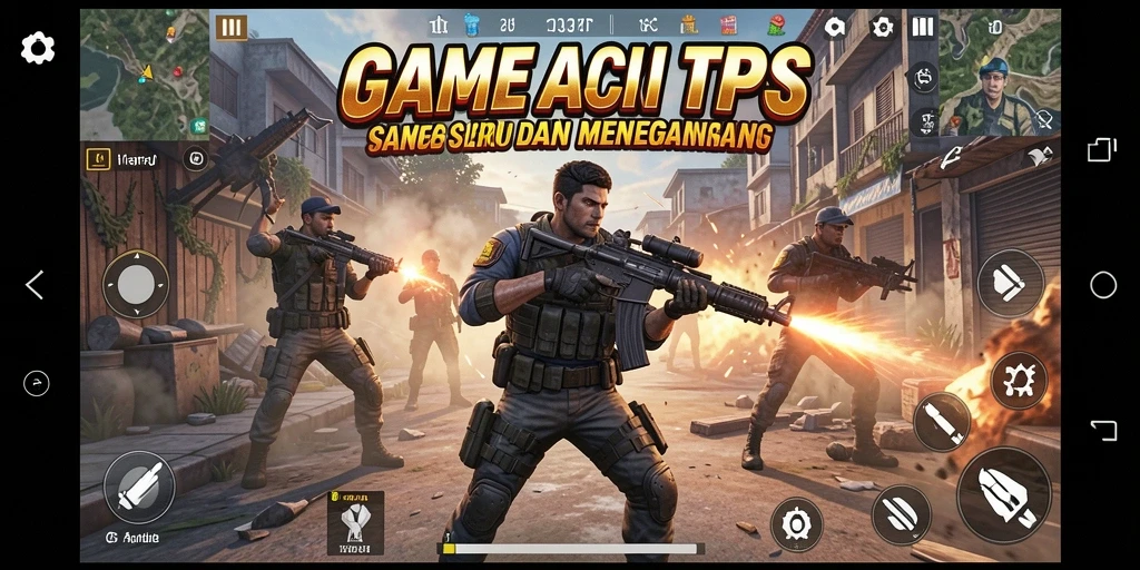 Gambaran aksi seru dalam permainan TPS HARAPJP.