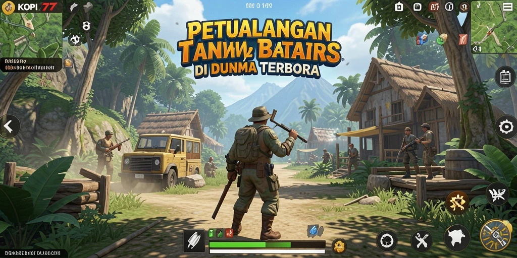 Screenshot gameplay KOPI77 menampilkan eksplorasi dunia terbuka yang menakjubkan.