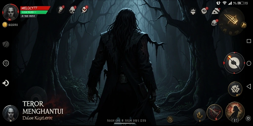 Gameplay menyeramkan di dunia kegelapan MELODY77.