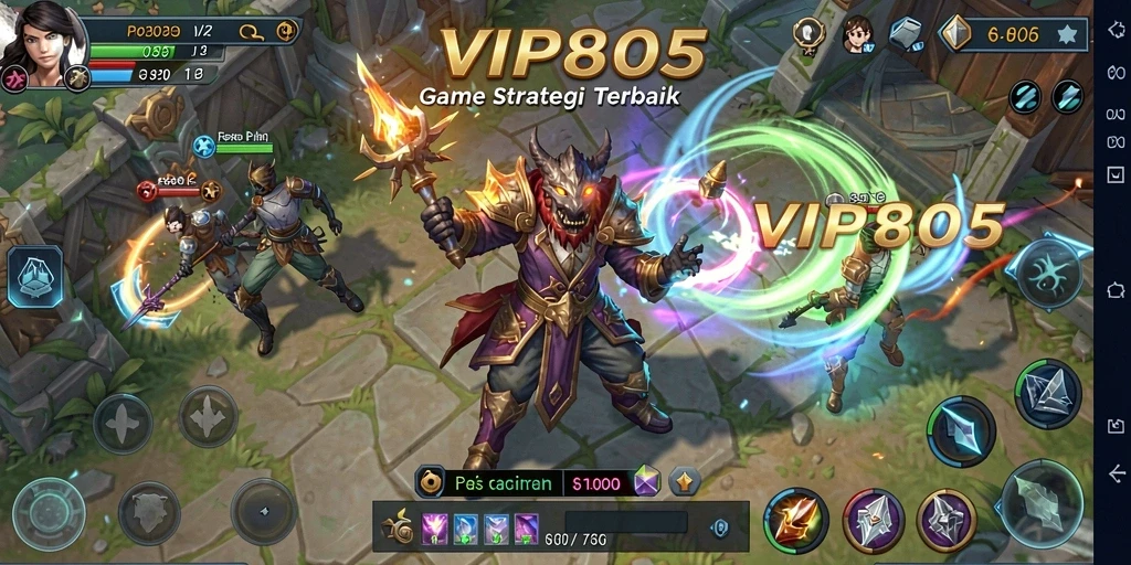 Gameplay menegangkan dan strategi mendalam dalam VIP805.