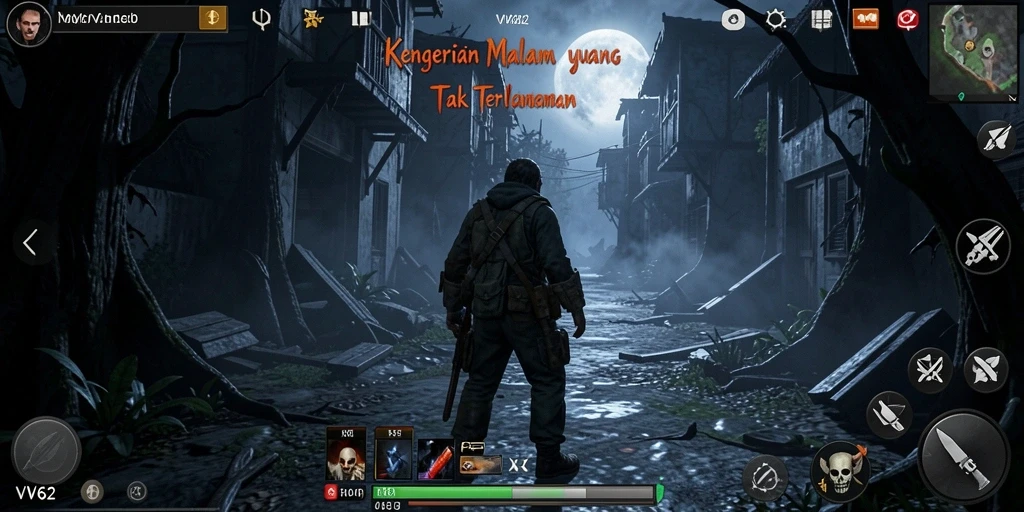 Tampilan mendebarkan dari gameplay horor di VV62.