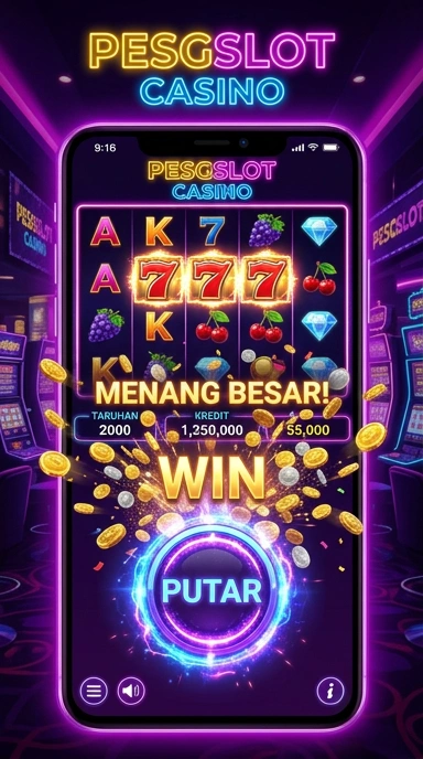 Tampilan antarmuka pesgslot yang menarik.